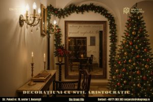 Decorațiuni de Crăciun ce Încântă Privirile: Eleganța Nobiliară a Eko Group Vila în Stil Interbelic